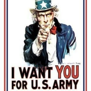 I Want You for the U.S. Army by James M. Flagg #2 - Art Print