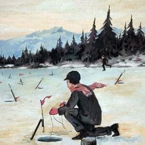 Ice Fishing - Art Print
