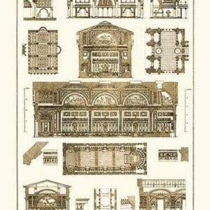 Interiors With Cross-Vaults and Cupola Vaulting by J. Buhlmann - Art Print