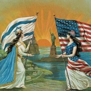 Jewish and American Friendship - Art Print