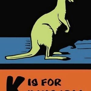 K is for Kangaroo by Charles Buckles Falls - Art Print