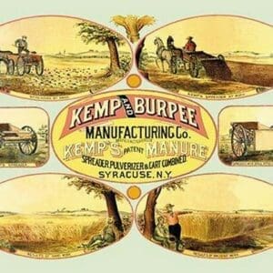 Kemp's Patent Manure Spreader - Art Print