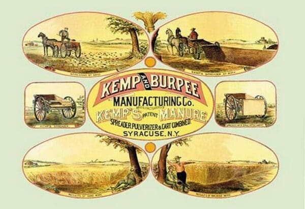 Kemp's Patent Manure Spreader - Art Print