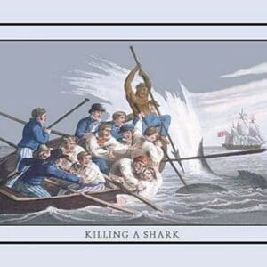 Killing a Shark by Edward Clark - Art Print