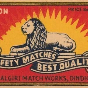Lion Safety Matches Best Quality - Art Print