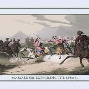 Mamalukes Exercising the Spear by J.H. Clark - Art Print