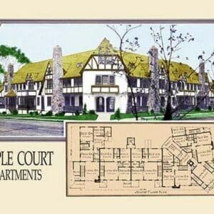 Maple Court Apartments by Geo E. Miller - Art Print