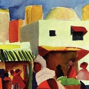Market in Algiers by August Macke - Art Print