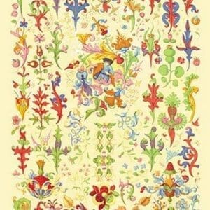 Medieval Natural Design by Auguste Racinet - Art Print