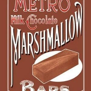 Metro Milk Chocolate Marshmallow Bars - Art Print