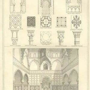 Moorish Hall & Arabesque by Richard Brown - Art Print