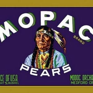 Mopac Brand Pears - Art Print