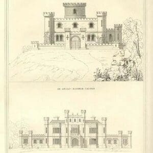 Norman Castle & Lancastrian Mansion by Richard Brown - Art Print