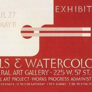 Oils and Watercolors Exhibition: Federal Art Gallery by WPA - Art Print