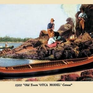 Old Town 'Otca' Model Canoe - 1922 - Art Print