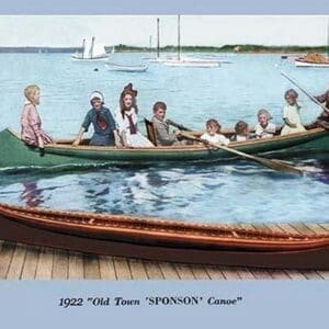 Old Town Sponson Canoe - 1922 - Art Print