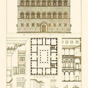 Palazzo Strozzi at Florence by J. Buhlmann - Art Print