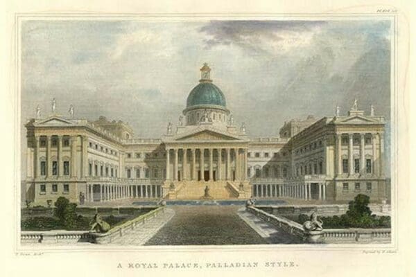 Palladian Style Royal Palace by Richard Brown - Art Print