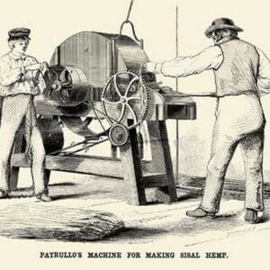 Patrullo's Machine for Making Sisal Hemp - Art Print
