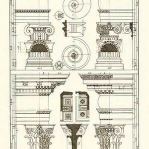Pediments of the Renaissance by J. Buhlmann - Art Print