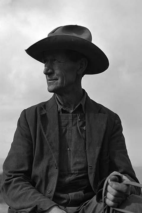 Portrait Of A Farmer By Dorothea Lange - Vintage Image Shop