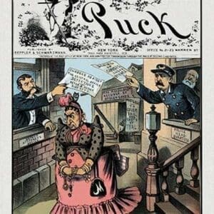 Puck Magazine: An Old Saying Twisted by Frederick Burr Opper - Art Print