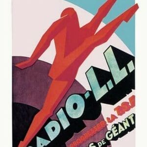 Radio - L.L.: Modern Running Man - Art Print