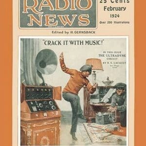 Radio News: Crack It with Music! - Art Print