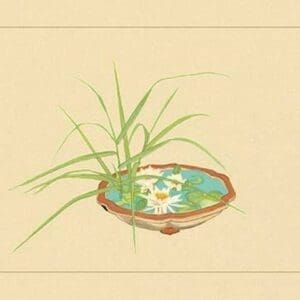Reed and Pond Lily by Sofu Teshigawara - Art Print
