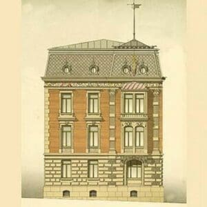 Residence in Stuttgart by Lambert & Stahl - Art Print