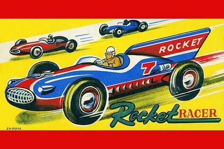 Rocket Racer Book Rocket Racer - Art Posters or Prints on Paper or Canvas - Vintage Image ...