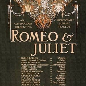 Romeo & Juliet by Strobridge Litho Co. - Art Print
