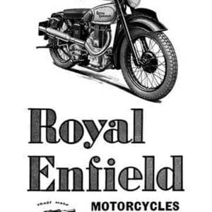 Royal Enfield Motorcycles: Leading the Victory Parade - Art Print