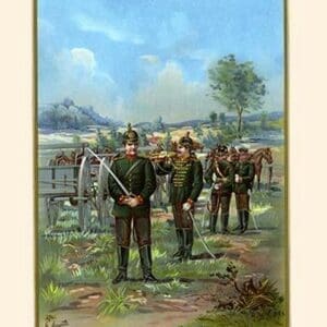 Royal Saxon Field Artillery - 12th Regiment by G. Arnold - Art Print