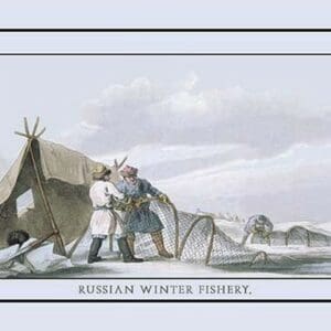 Russian Winter Fishing by Atkinson - Art Print