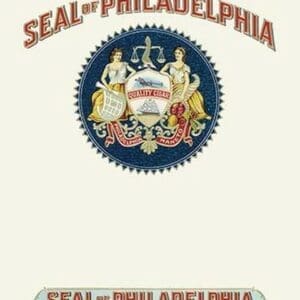 Seal of Philadelphia by FREE LIBRARY OF PHILADELPHIA - Art Print