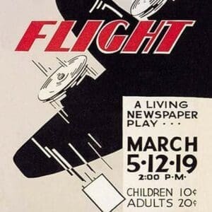 Seattle Children's Theatre Presents Flight by WPA - Art Print