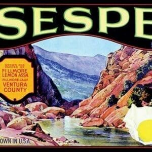 Sespe Brand Lemons - Art Print