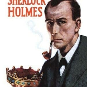 Sherlock Holmes Mystery (book cover) by Erberto Carboni - Art Print