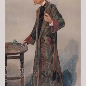 Sherlock Holmes and Revolver by George Sheringham - Art Print