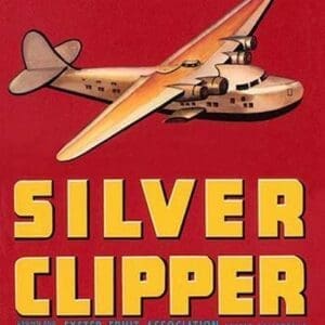 Silver Clipper Crate Label - Art Print
