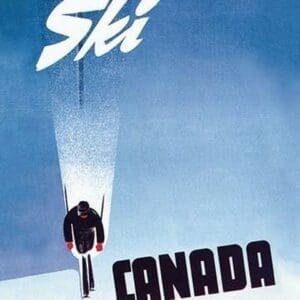 Ski Canada by Petere Ewart - Art Print
