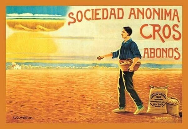 Sociedad Anonima Cros Abonos by C. Oliver - Art Print