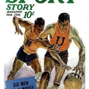 Sport Story Magazine: Six Men and a Mouse - Art Print