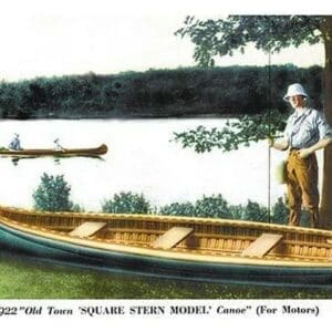 Square Stern Model Canoe - Art Print