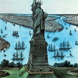 Statue of Liberty by Nathaniel Currier - Art Print