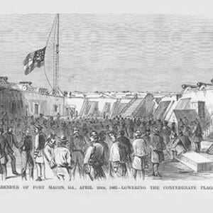 Surrender & Lowering the Confederate Flag at Fort Macon