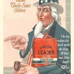 Take Uncle Sam's Advice - Union Leader Tobacco - Art Print