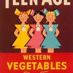 Teen - Age Western Vegetables - Art Print