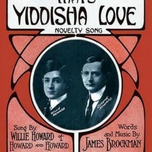 That's Yiddisha Love: Novelty Song by Willie Howard - Art Print